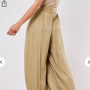 Pleat Wide Leg Trousers
